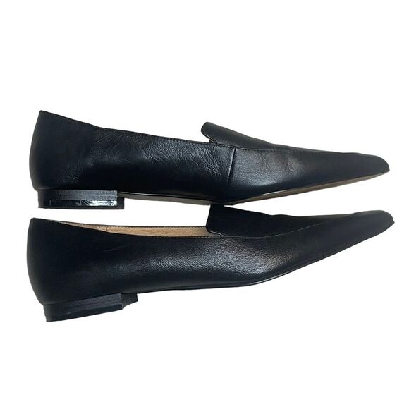 Halogen Kendra Black Pointed Toe Leather Flats, size 8 - Picture 5 of 12
